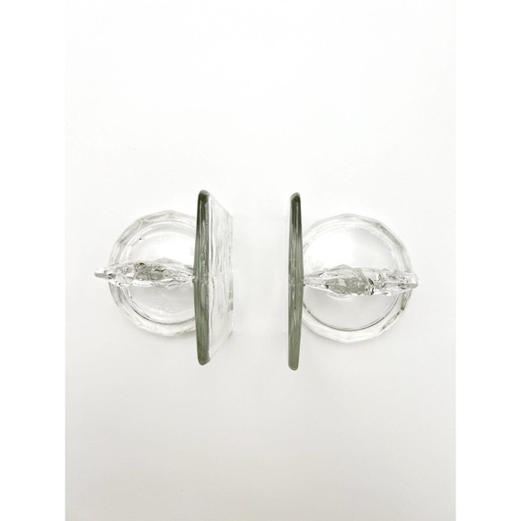 Glass Deer Gazelle Horse Glass Bookend Set 2 Vintage Art Deco 1930’s Rare - Picture 6 of 6